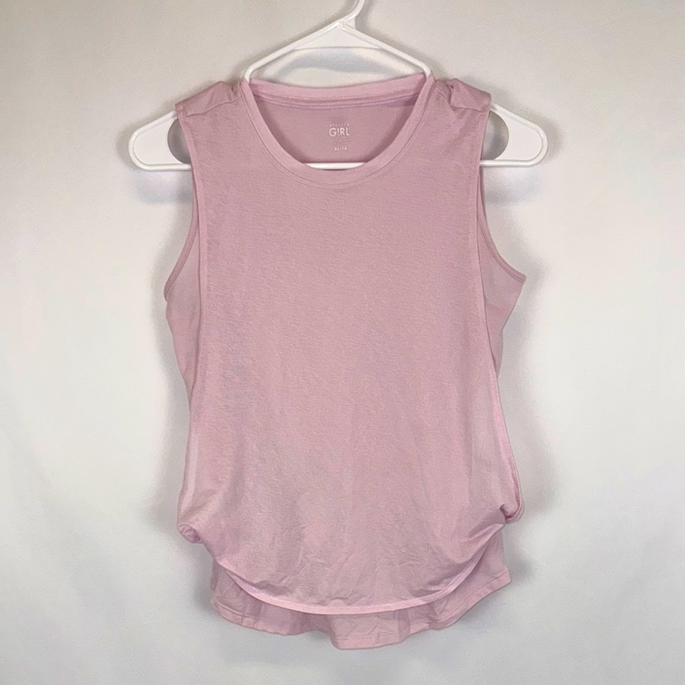 Athleta Girls Pink Double Tank/Camisole